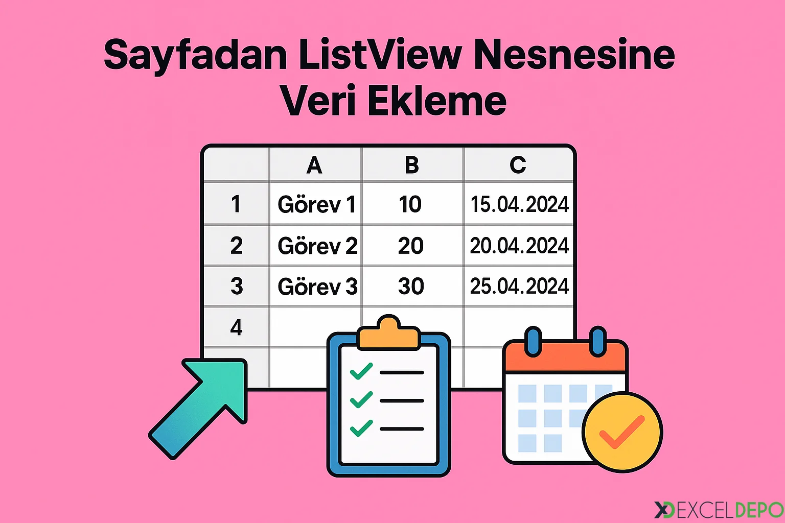 Dosya 'Sayfadan ListView Nesnesine Veri Ekleme'