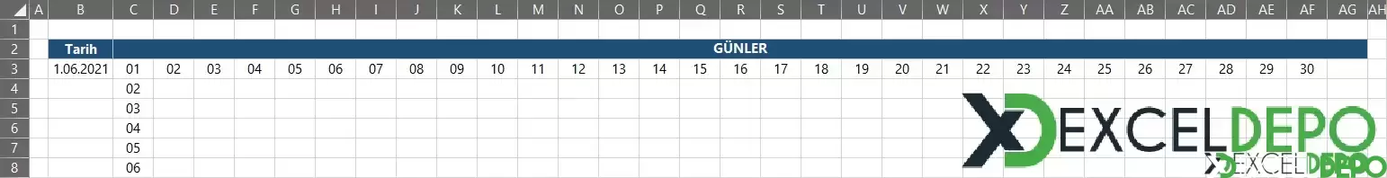Seçili Tarihe Ait Ayın Günlerini Listeleme-1.webp