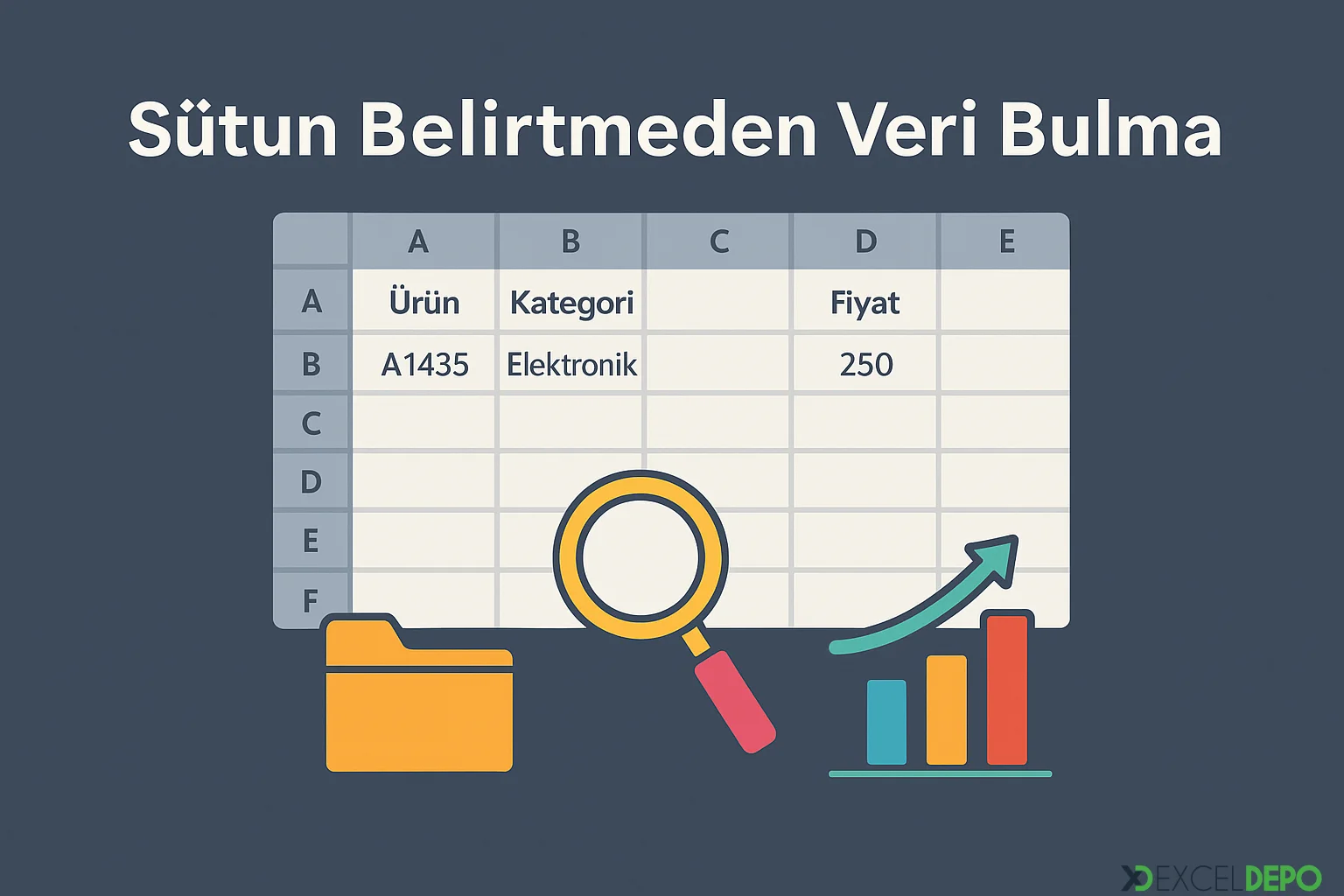 Kaynak 'Sütun Belirtmeden Veri Bulma'