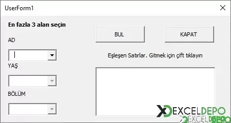 UserForm Üzerinden Kriter Bazlı Gelişmiş Bulma-3.webp