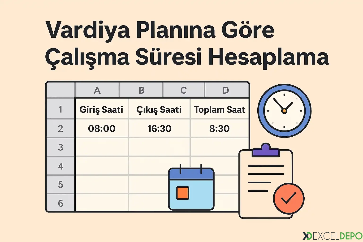 Kaynak 'Vardiya Planına Göre Çalışma Süresi Hesaplama'
