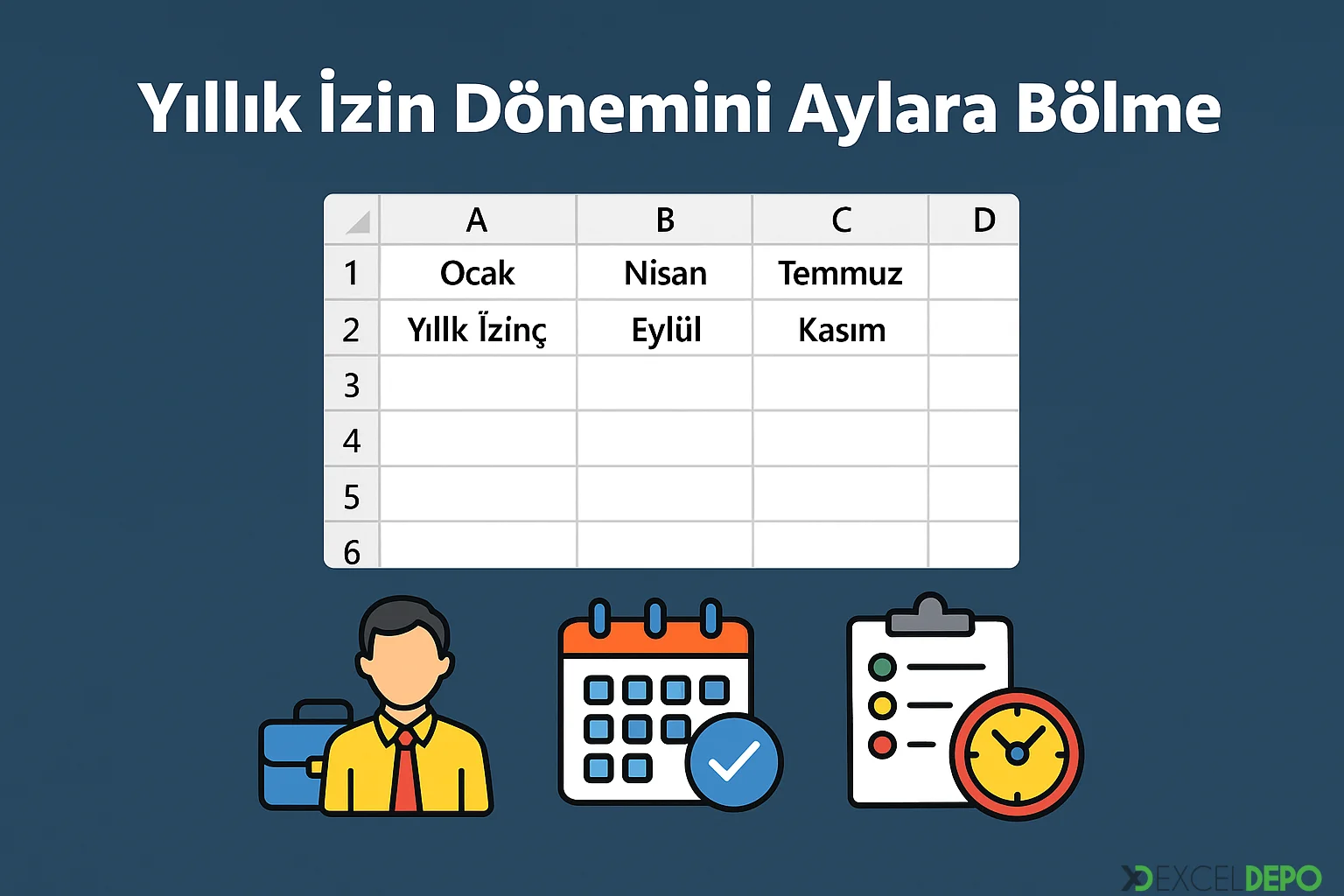 Yıllık İzin Dönemini Aylara Bölme