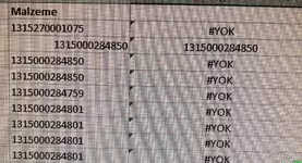 Hücredeki Değeri Formülde Yazdırma