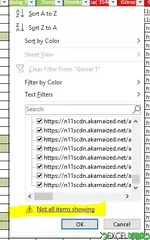 Satır Sayısı Büyük Dosyalarda Filtre