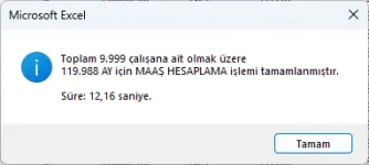 Yıllık Maaş Bordrosu Hesaplama