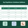 Aşı Kayıtlarını Listeleme Şablonu