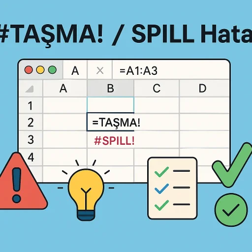 #TAŞMA! / #SPILL! Hatası