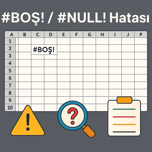 #BOŞ! / #NULL! Hatası