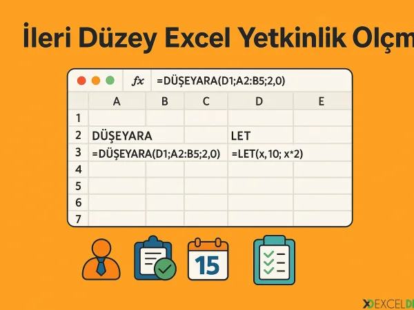 İleri Düzey Excel Yetkinlik Ölçme