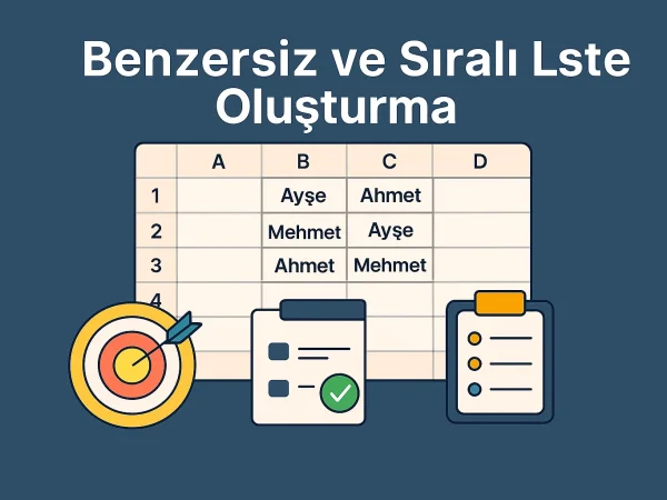 Benzersiz ve Sıralı Liste Oluşturma