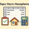 Tapu Harcı Hesaplama