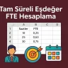 Tam Süreli Eşdeğer FTE Hesaplama