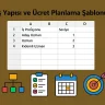 İş Yapısı ve Ücret Planlama Şablonu