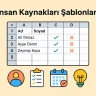 İnsan Kaynakları Şablonları