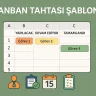 Kanban Tahtası Şablonu