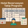 Hotel Rezervasyon Takip Programı
