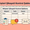 Müşteri Şikayeti Kontrol Şablonu