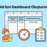 Süt İzni Dashboard Oluşturma