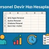Personel Devir Hızı Hesaplama