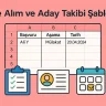 İşe Alım ve Aday Takibi Şablonu