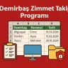 Demirbaş Zimmet Takip Programı