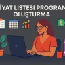 Fiyat Listesi Programı Oluşturma