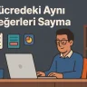 Hücredeki Aynı Değerleri Sayma