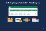 Stok Takip Programı Excel - Ücretsiz Stok Giriş Çıkış ve Bakiye Takibi