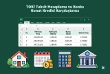 TOKİ Taksit Hesaplama ve Banka Konut Kredisi Karşılaştırma
