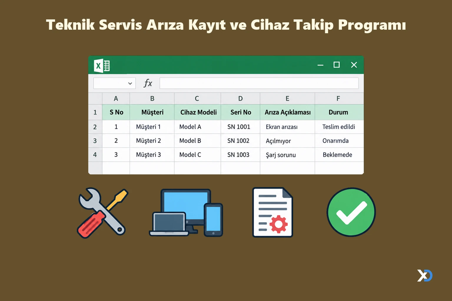 Teknik Servis Arıza Kayıt ve Cihaz Takip Programı