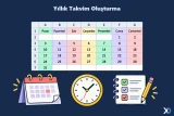 Yıllık Takvim Oluşturma