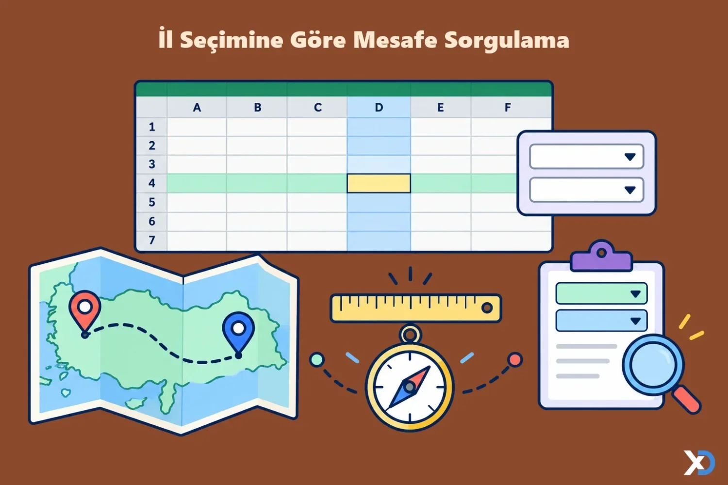 İl Seçimine Göre Mesafe Sorgulama