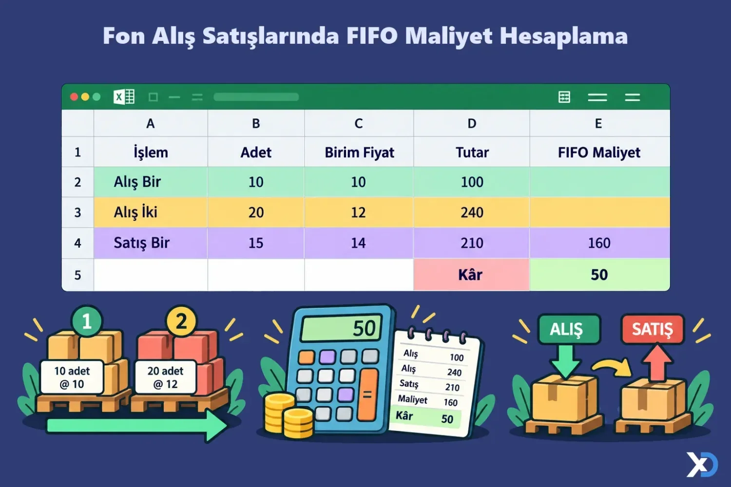 Fon Alış Satışlarında FIFO Maliyet Hesaplama