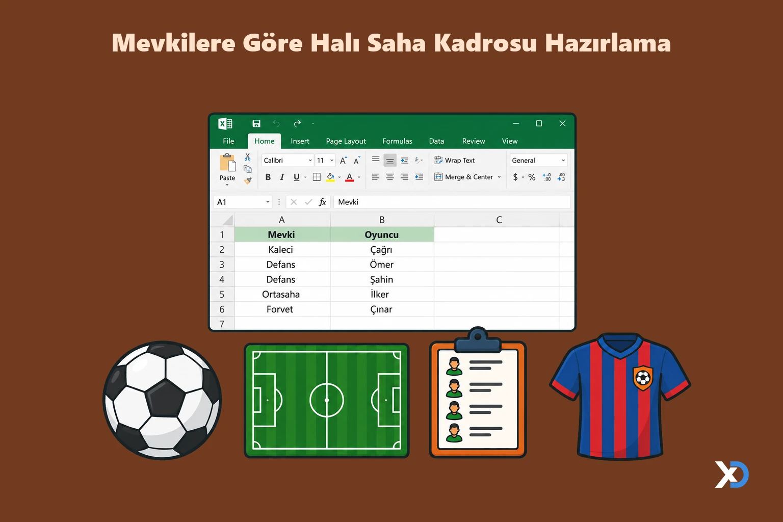 Mevkilere Göre Halı Saha Kadrosu Hazırlama