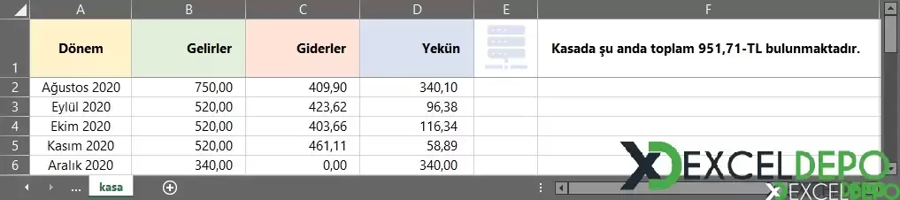 Apartman Takip Çizelgesi